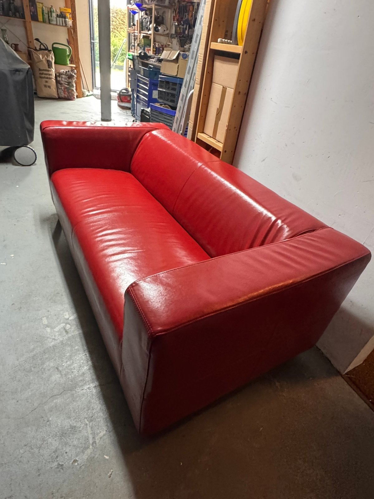 Ikea bank rood gratis op te halen, Huis en Inrichting, Ophalen, Kunststof, Gebruikt, 150 tot 200 cm