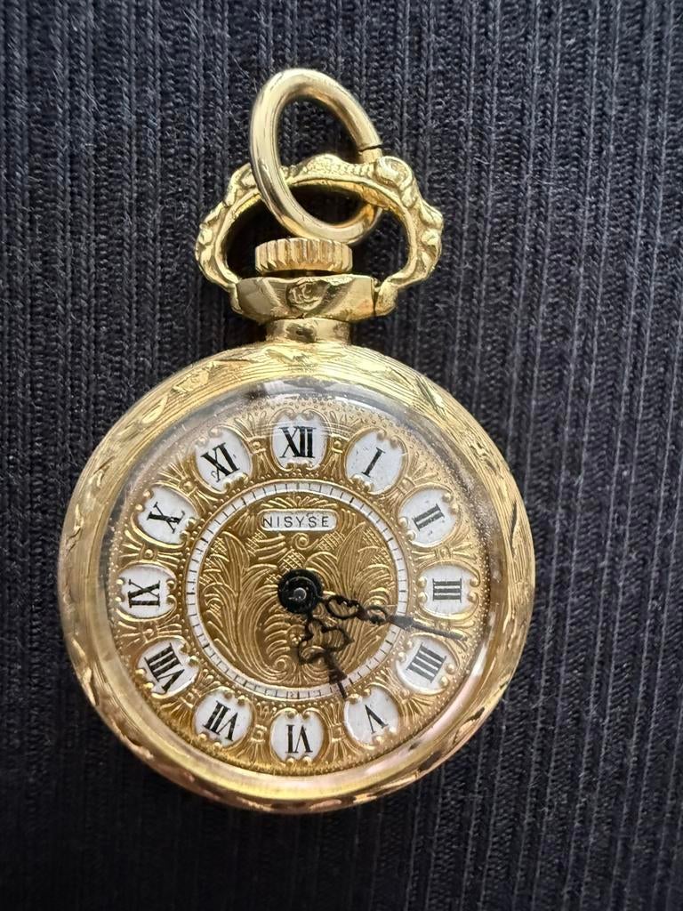 18 karaats gouden zakhorloge, Sieraden, Tassen en Uiterlijk, Horloges | Antiek, Ophalen of Verzenden, Goud, Overige merken