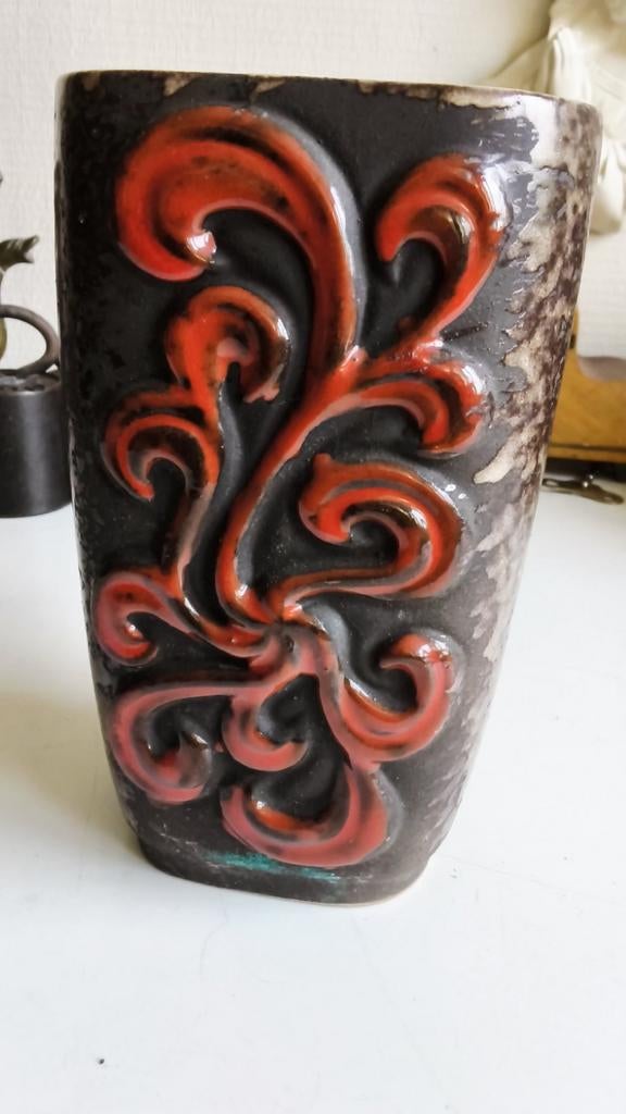 Midcentury oost germany vaas. Strehla, Antiek en Kunst, Antiek | Vazen, Ophalen of Verzenden