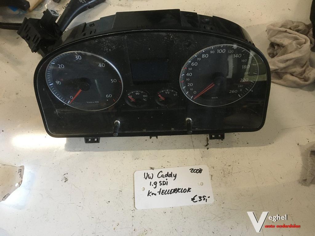 Vw Caddy 1.9 sdi 2008 Km Tellerklok, Gebruikt, -, -, Ophalen of Verzenden