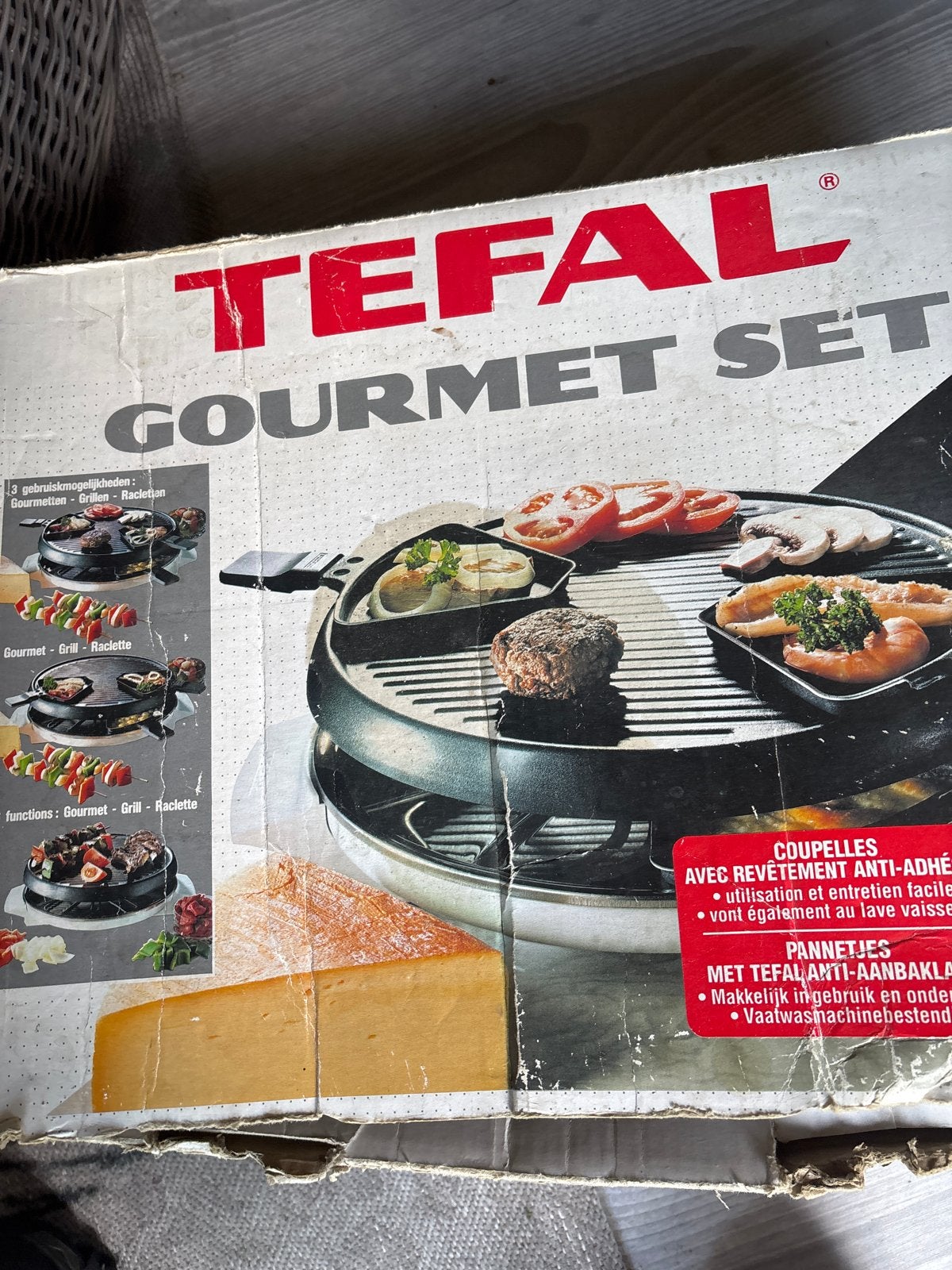 Tefal Gourmet Set - Raclette, Grill & Gourmet, Witgoed en Apparatuur, Gourmetstellen, Ophalen of Verzenden, Gebruikt, 4 t/m 7 personen