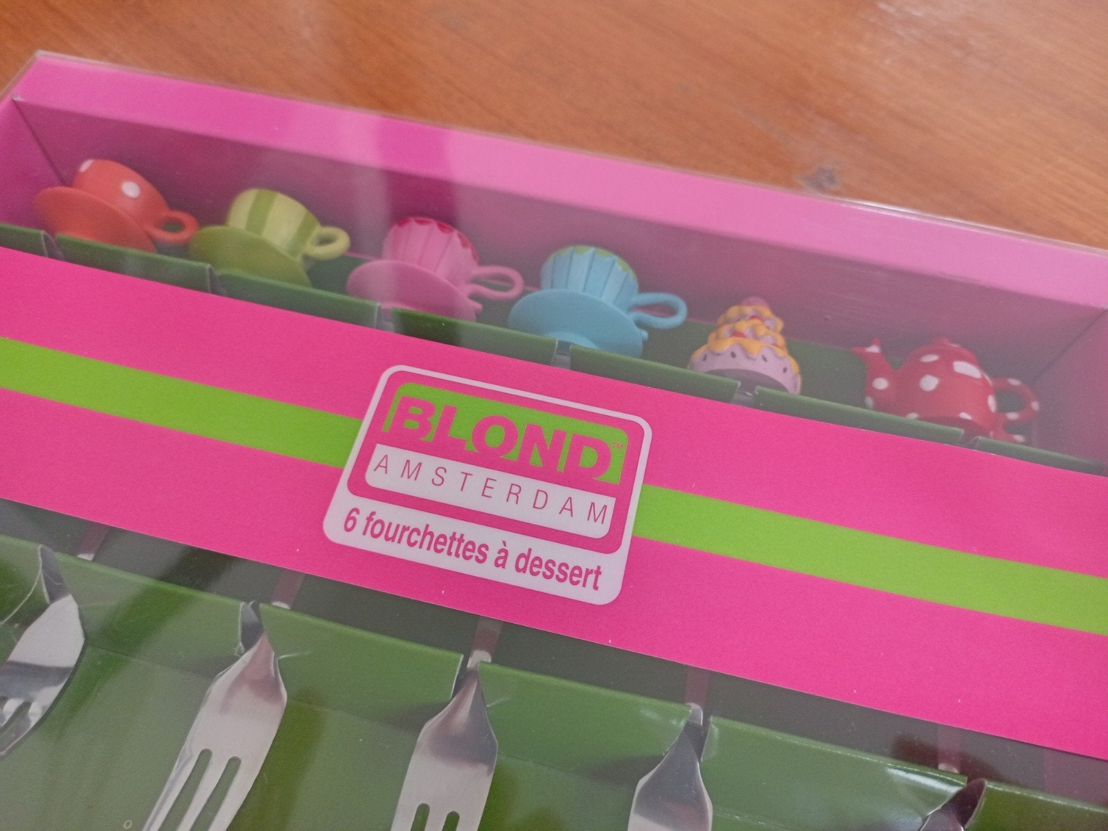 Blond Amsterdam 6 dessertvorken - Nieuw in verpakking, Ophalen, Dessertvork, Los bestek, Nieuw