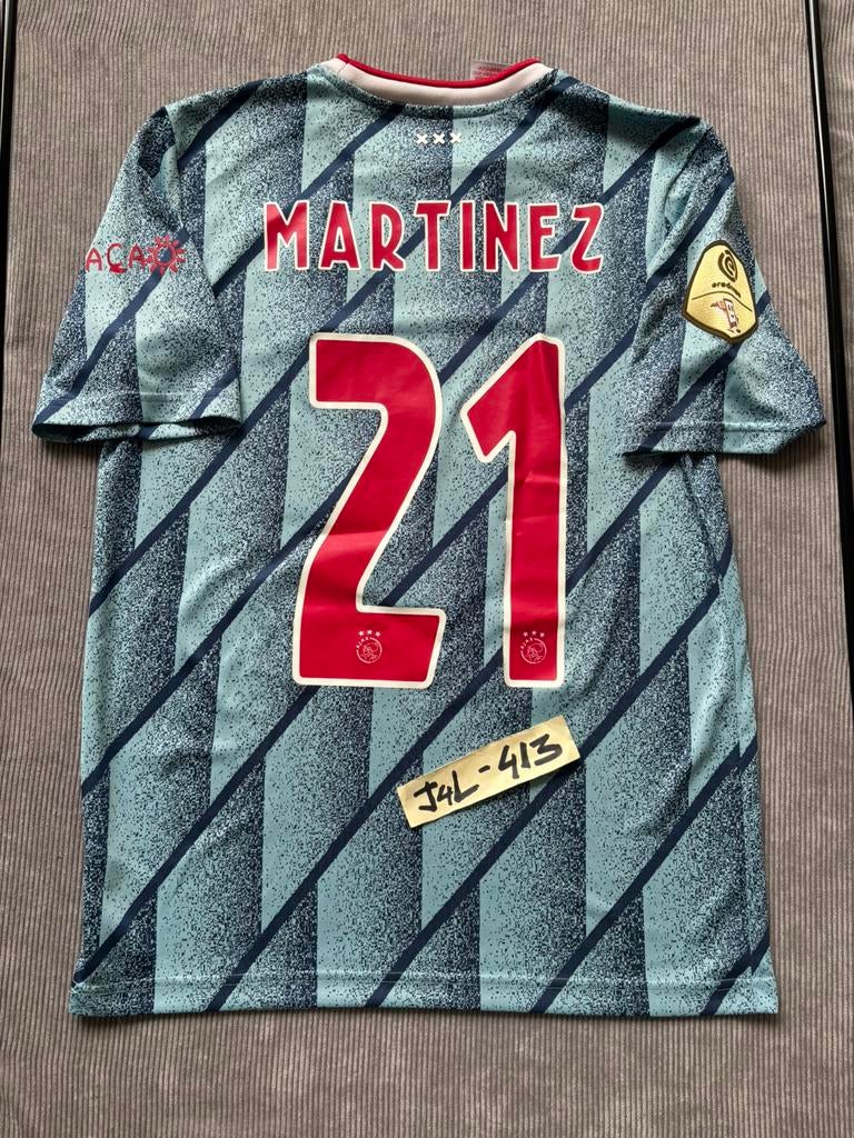 Origineel ajax shirt 2020/2021 uit martinez Adidas afca tdk, Maat XS of kleiner, Ophalen of Verzenden, Zo goed als nieuw, Shirt