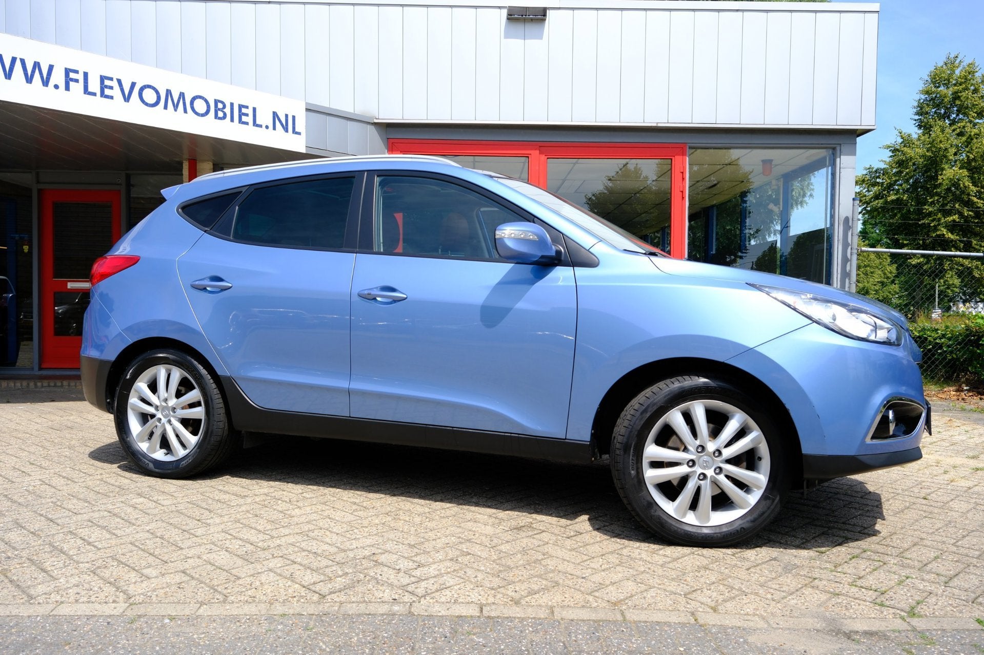 Hyundai Ix35 2.0i 163pk i-Catcher Leder|Pano|Navi|Clima|Cam, Auto's, Gebruikt, 4 cilinders, Blauw, 163 pk