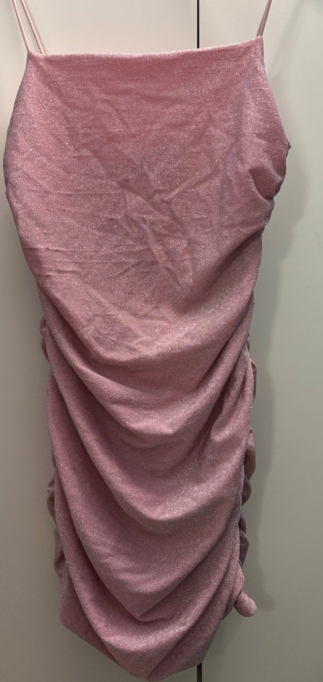 Galajurk roze glitter maat 40 (let op: alleen afhalen!), Kleding | Dames, Ophalen, Zo goed als nieuw, Roze, Galajurk