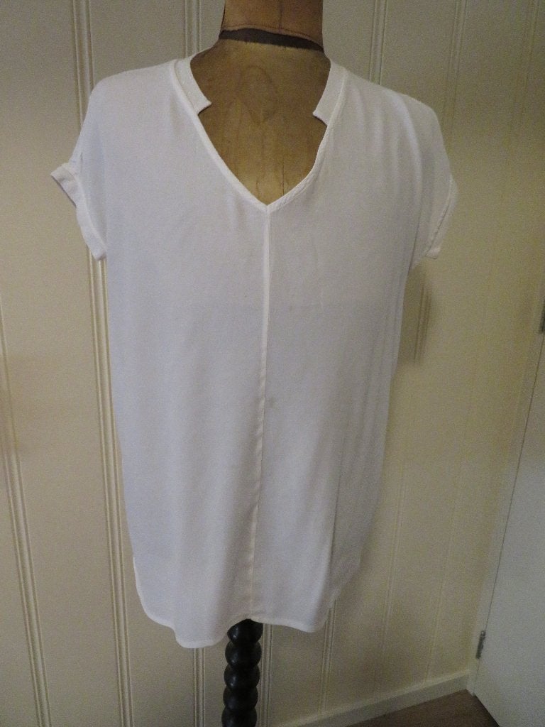 Dames blouse Nick NK made in Italy maat L Wit Z.G.A.N., Kleding | Dames, Wit, Maat 42/44 (L), Ophalen of Verzenden, Zo goed als nieuw