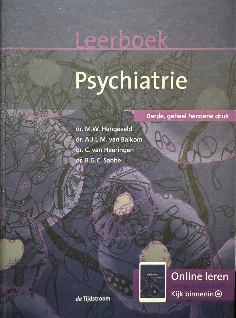 Leerboek Psychiatrie - Derde, geheel herziene druk, Ophalen of Verzenden, Gamma, Zo goed als nieuw, HBO