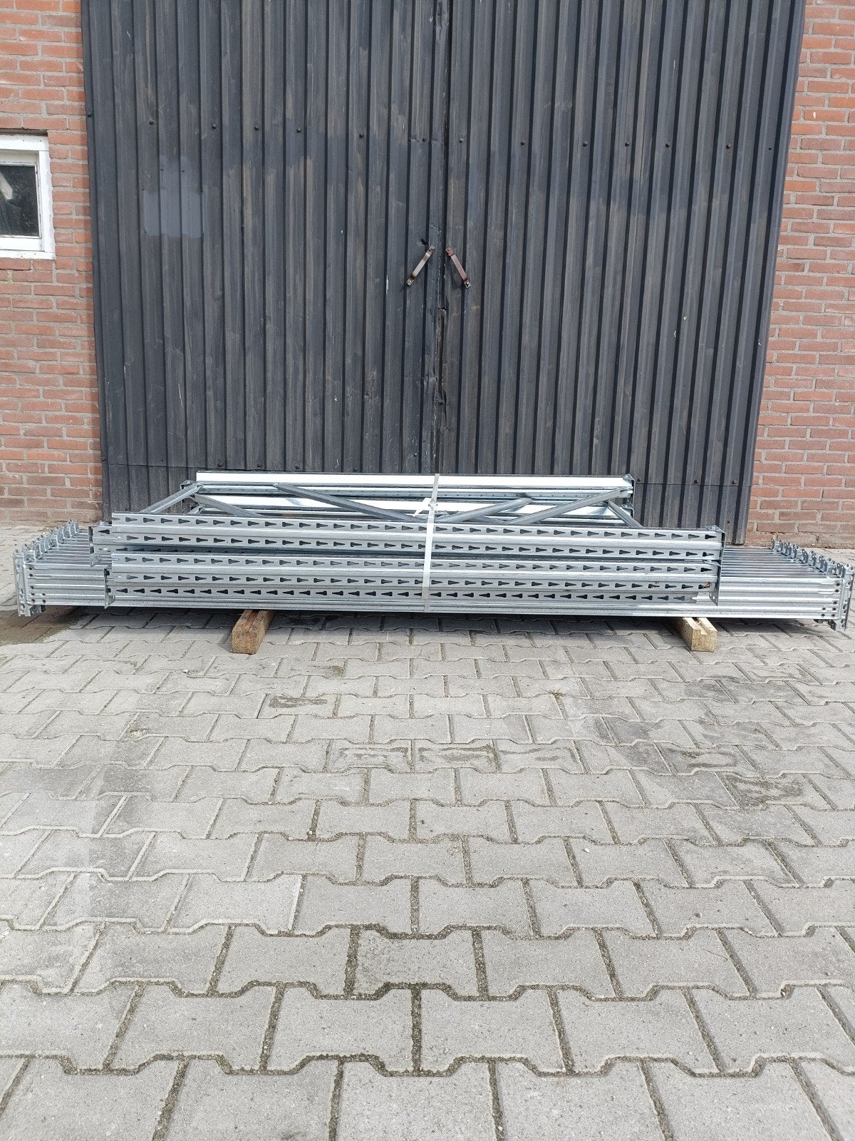 Te koop 10,8 meter palletstelling magazijnstelling, Doe-het-zelf en Verbouw, Metalen, Ophalen of Verzenden