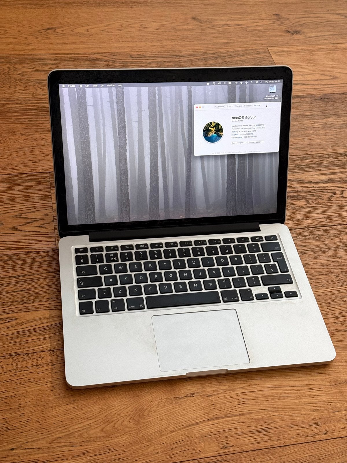 MacBook Pro 2014 13 inch Retina, Computers en Software, Ophalen of Verzenden, Gebruikt, 13 inch, MacBook Pro