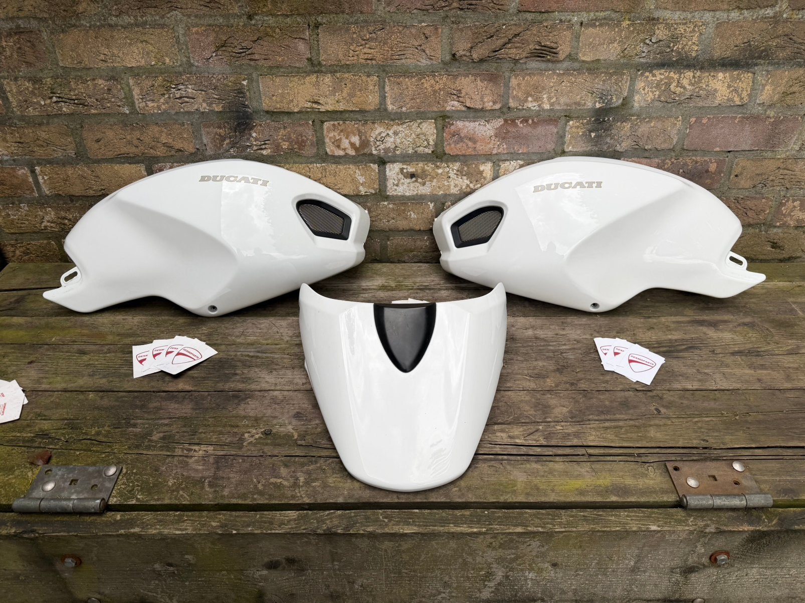 Ducati monster 1100 796 696 originele kappenset artic white, Ophalen of Verzenden