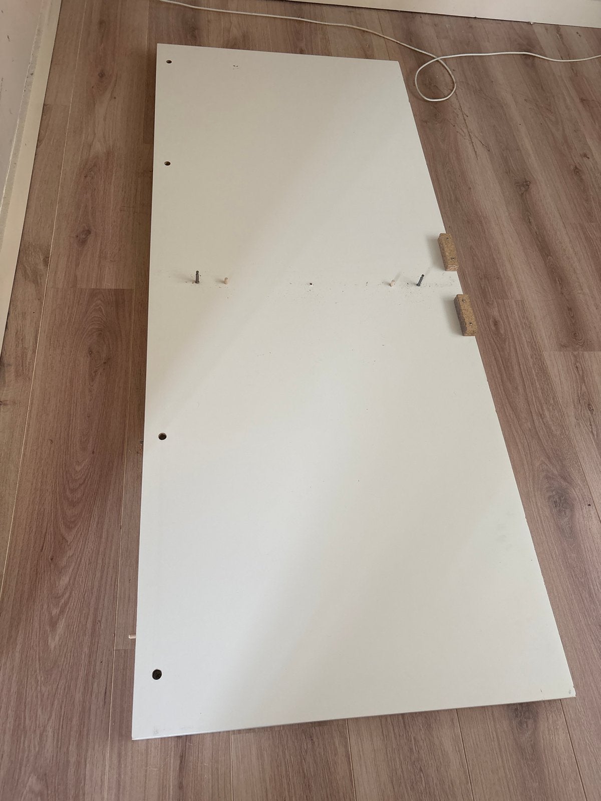 Witte plaat mdf, Ophalen, Gebruikt