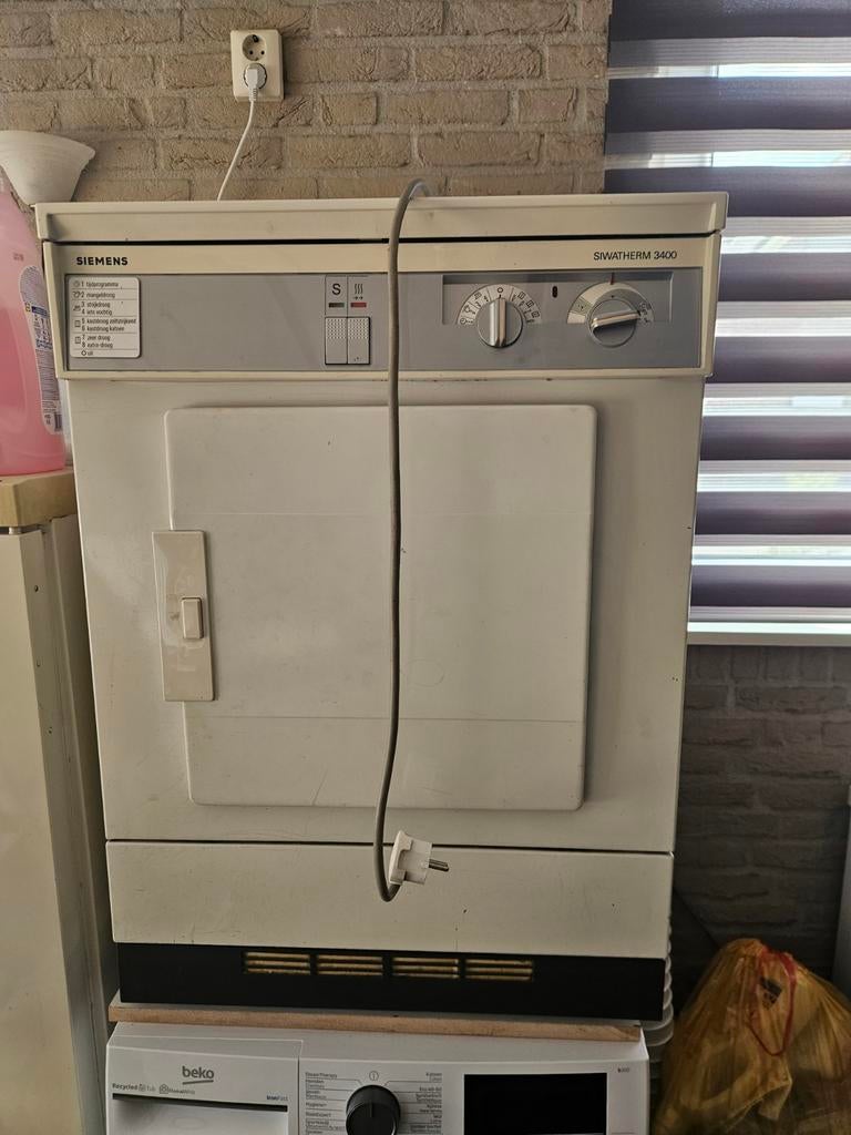Siemens Siwatherm 3400 Wasdroger, Gebruikt, Ophalen of Verzenden, Voorlader, 85 tot 90 cm