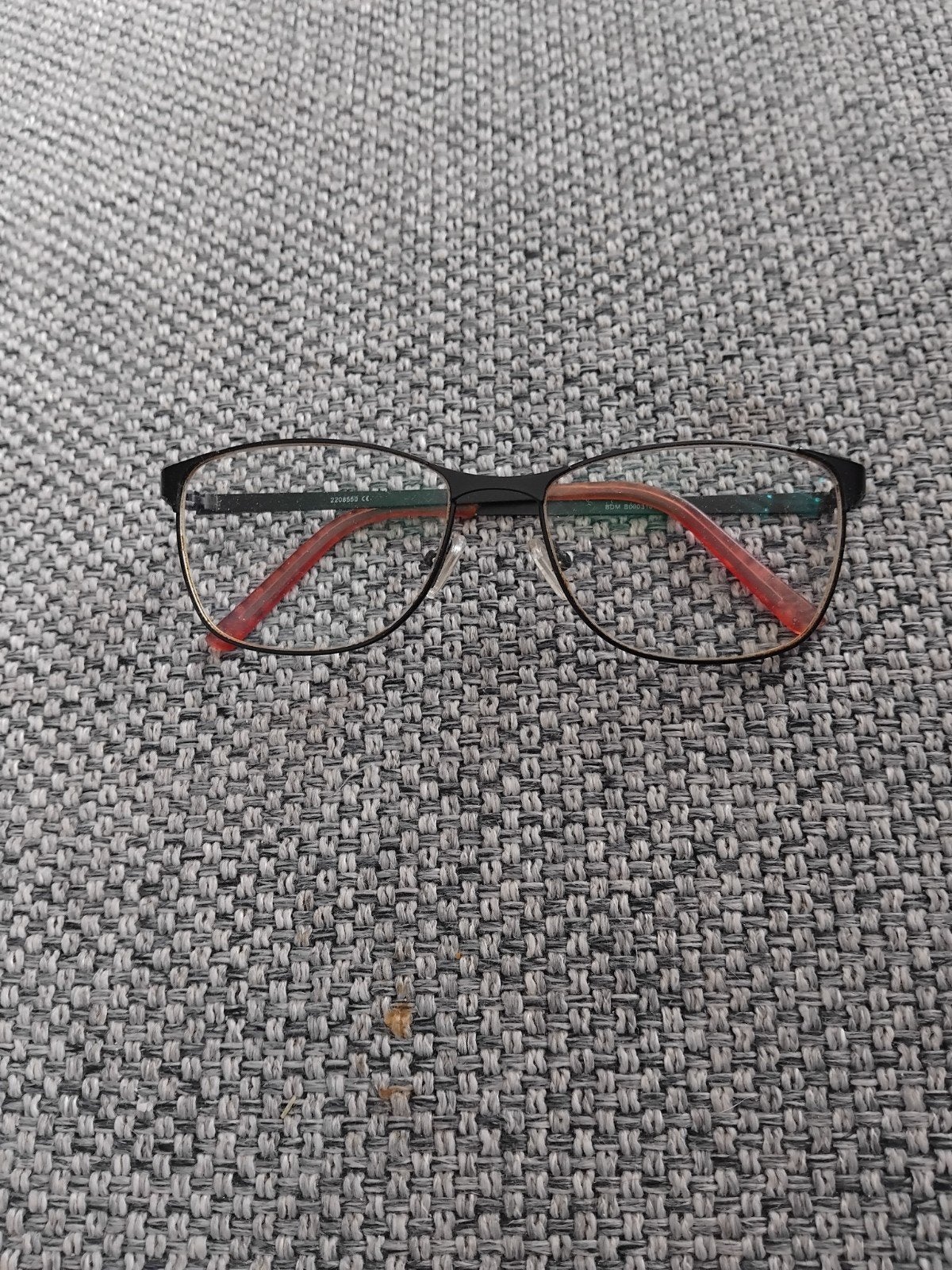 Stijlvolle bril op sterkte met kunststof glazen, Overige merken, Zwart, Ophalen of Verzenden, Zo goed als nieuw