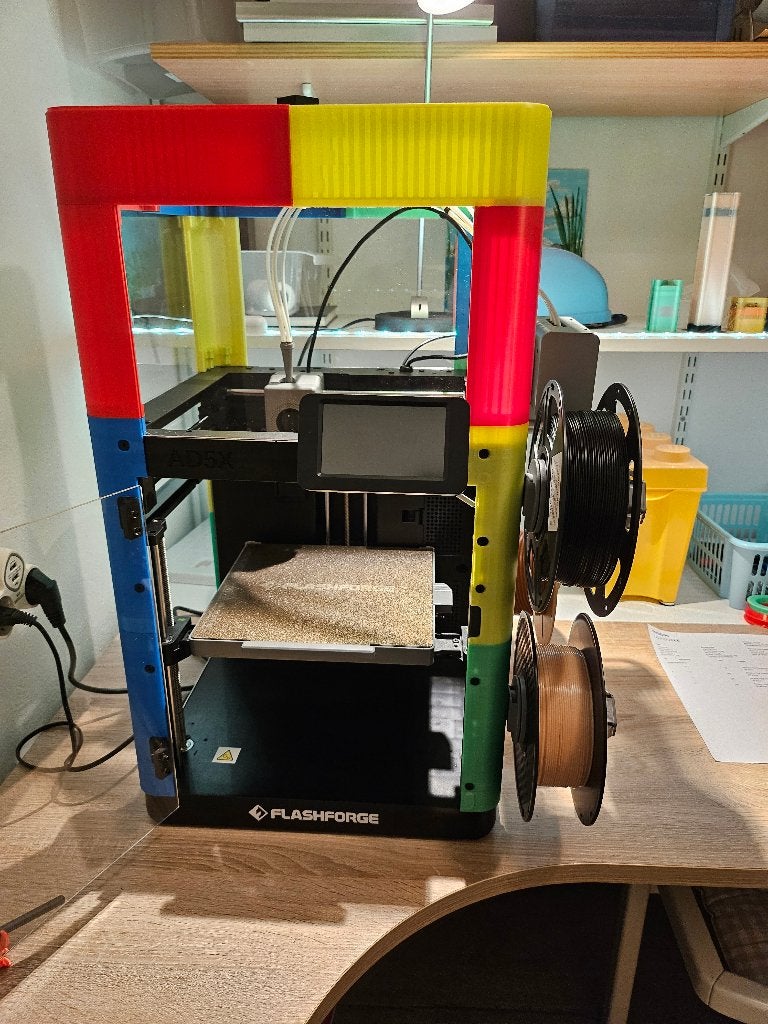 Flashforge AD5X 3Dprinter complete set met 18rollen filament, Ophalen, Ingebouwde Wi-Fi, Flashforge, Zo goed als nieuw