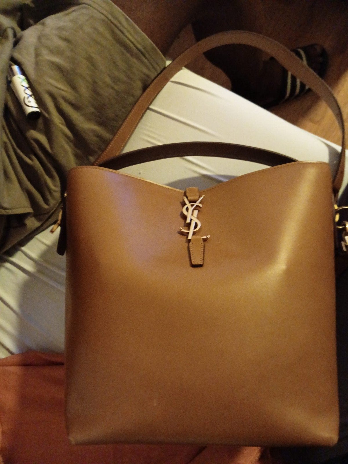 YSL Yves Saint Laurent, Ophalen, Zo goed als nieuw, Zwart, Handtas