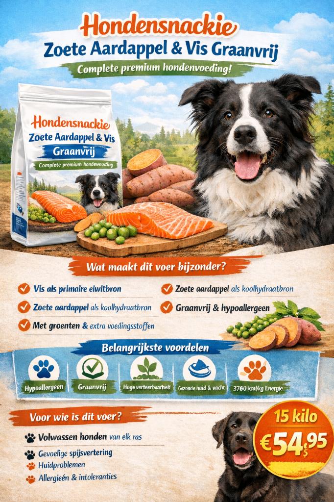 Hondenbrokken  Vis Graanvrij hondenvoeding, Ophalen of Verzenden, Hond