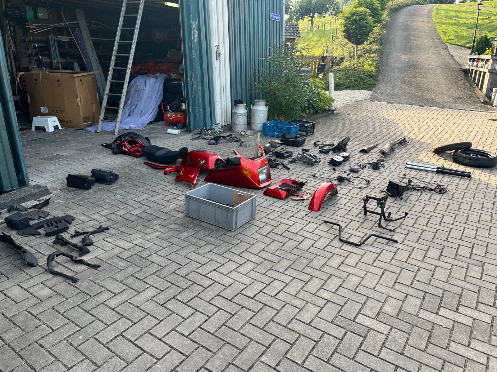 BMW K100 onderdelen partij, Motoren, Ophalen, Gebruikt