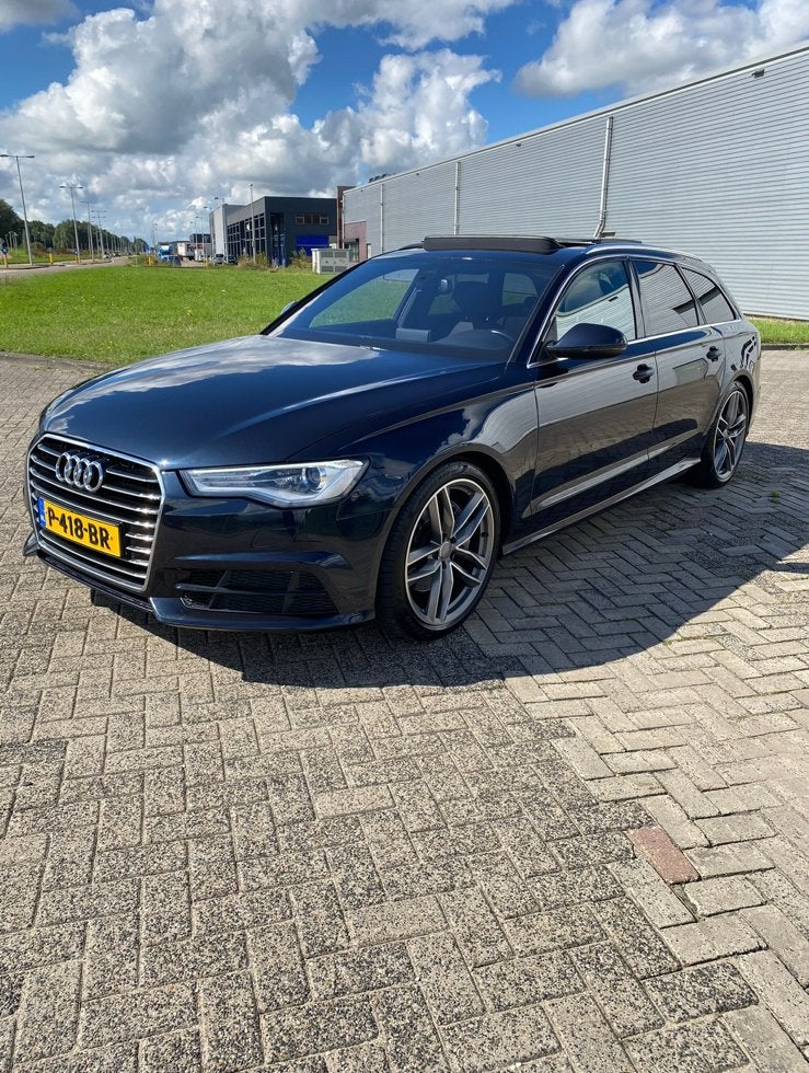 Audi A6 2.0 TFSI Avant S-tronic 2016, Stof, 4 cilinders, Blauw, Stationwagon