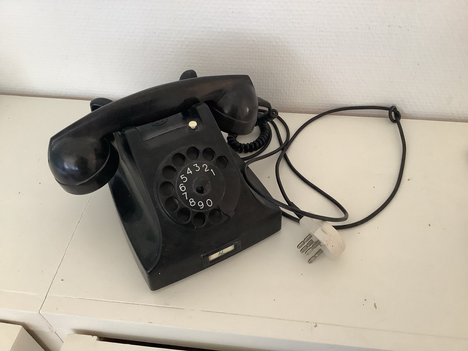 Vintage Ericson PTT Bakelieten Telefoon met Draaischijf, Ophalen of Verzenden, Gebruikt, Bakeliet