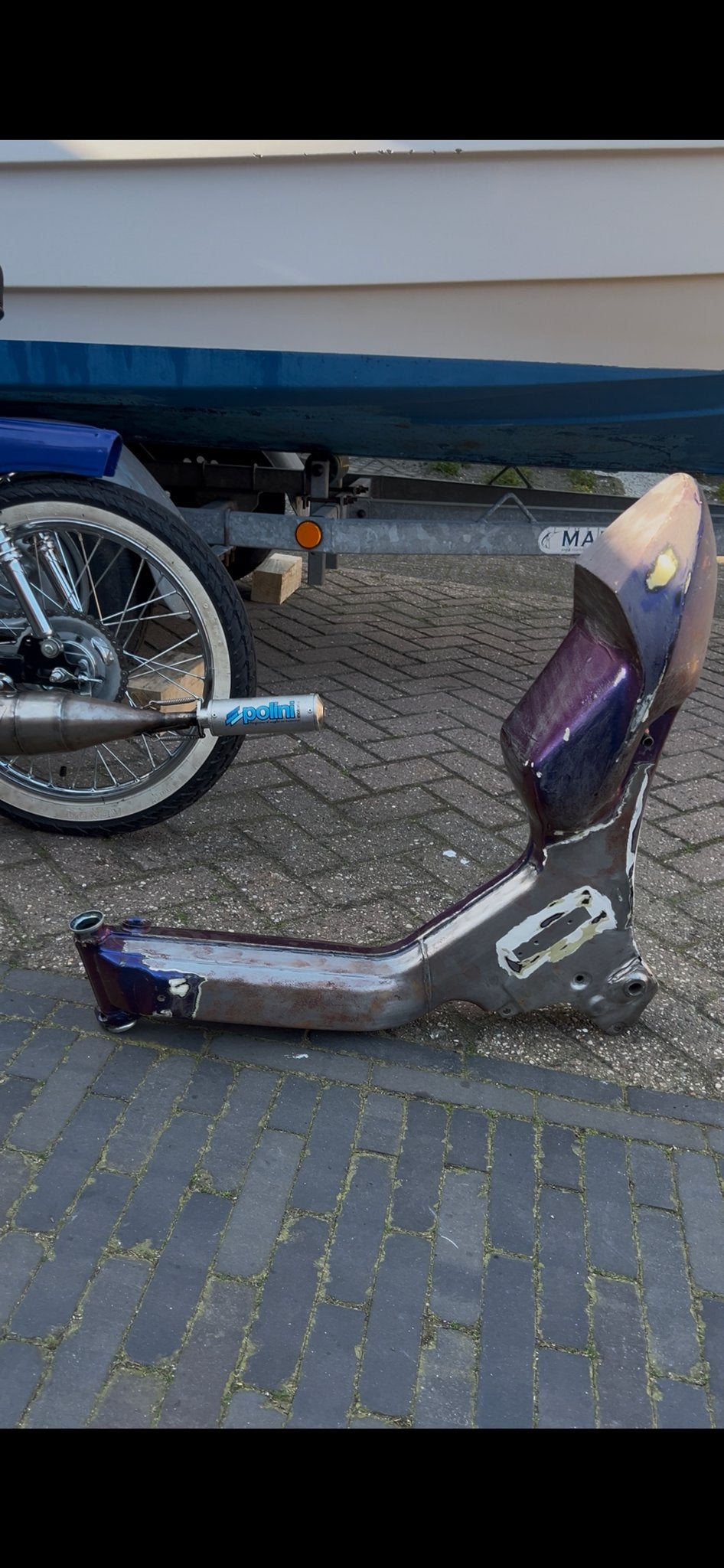 Puch Maxi sprint/race frame met motorzadel, Ophalen of Verzenden, Gebruikt, Frame