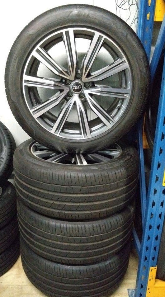 Originele Audi Q8 21 inch velgen nieuw ! Hankook  285/45R21, Auto-onderdelen, Ophalen, Gebruikt, 285 mm, Banden en Velgen