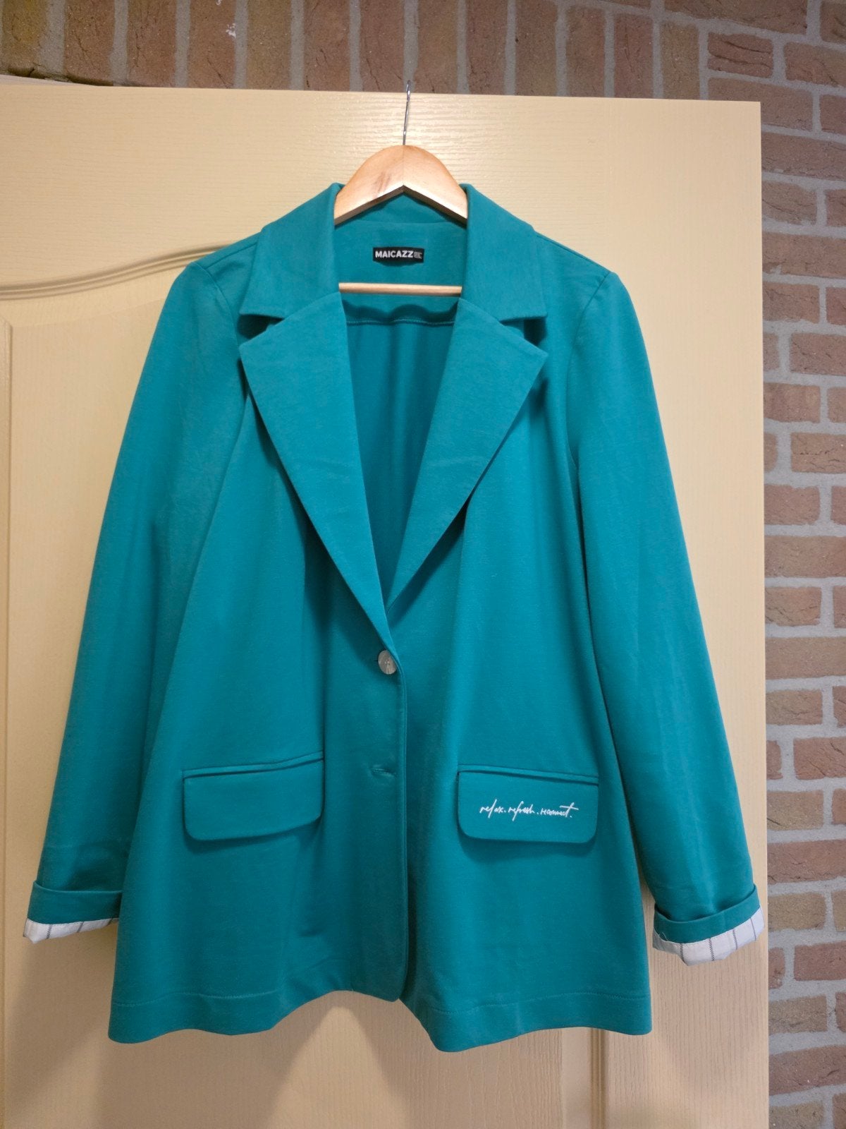 Maicazz Jasje XXL Zo goed als nieuw, Maat 46/48 (XL) of groter, Ophalen of Verzenden, Jasje, Groen