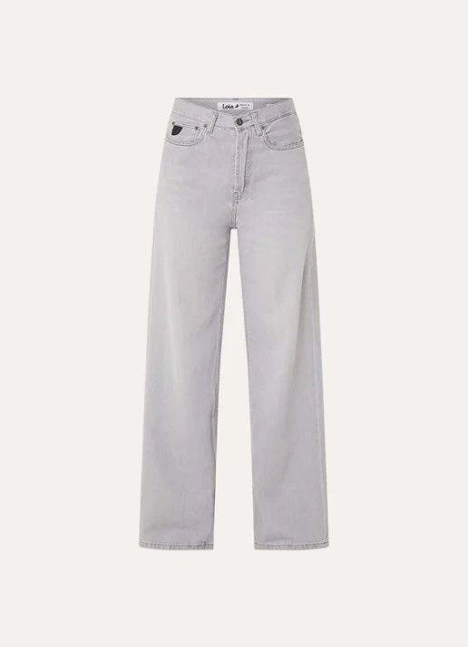 Lois Skater high waist loose fit jeans met gekleurde wassing, Ophalen of Verzenden, Nieuw, Grijs, W28 - W29 (confectie 36)