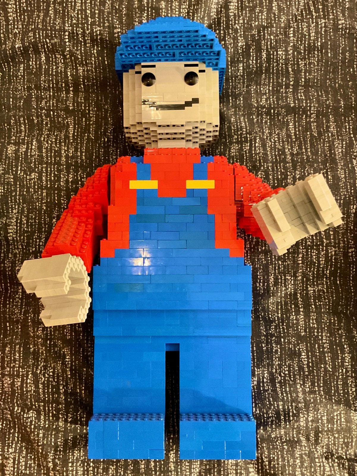 Grote LEGO Minifiguur - Unieke Bouwcreatie, Ophalen, Zo goed als nieuw, MOC (eigen creatie), Lego