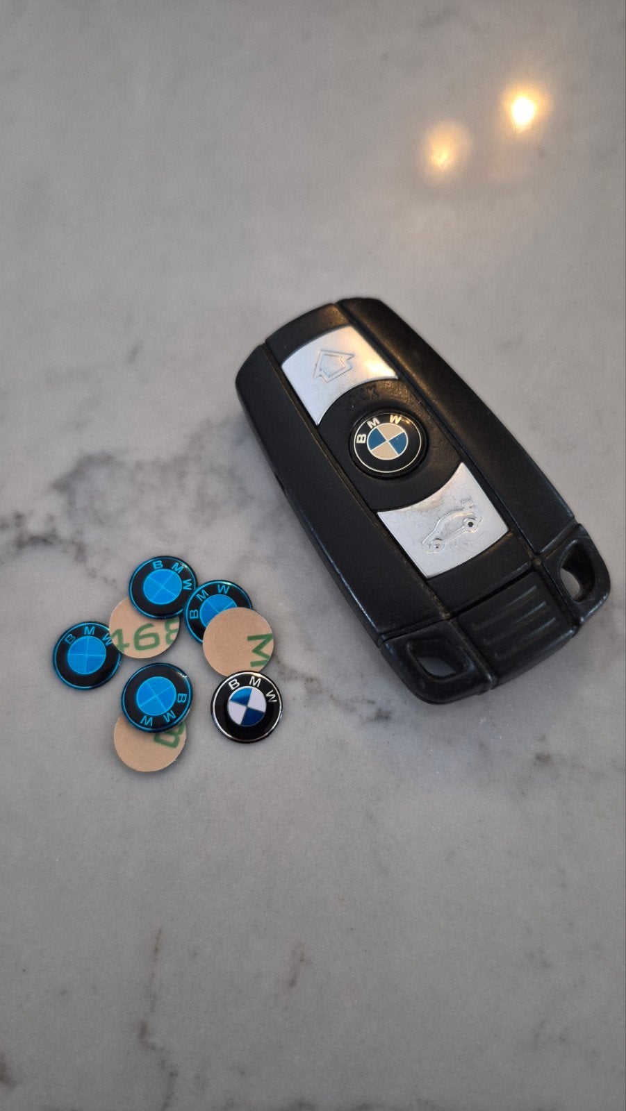 BMW Logo Sleutel Stickers Set (2 stuks), Ophalen of Verzenden, Nieuw