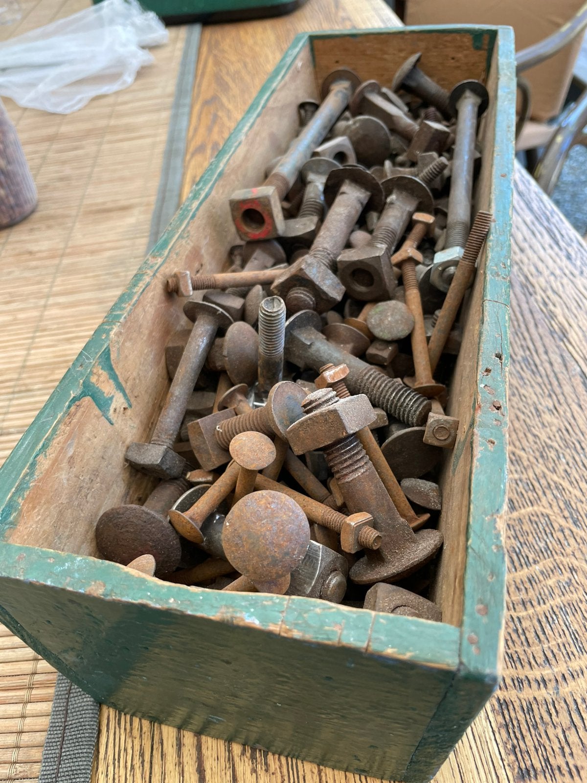 Carrosserie bouten met Blokmoeren, Antiek en Kunst, Antiek | Gereedschap en Instrumenten, Ophalen of Verzenden