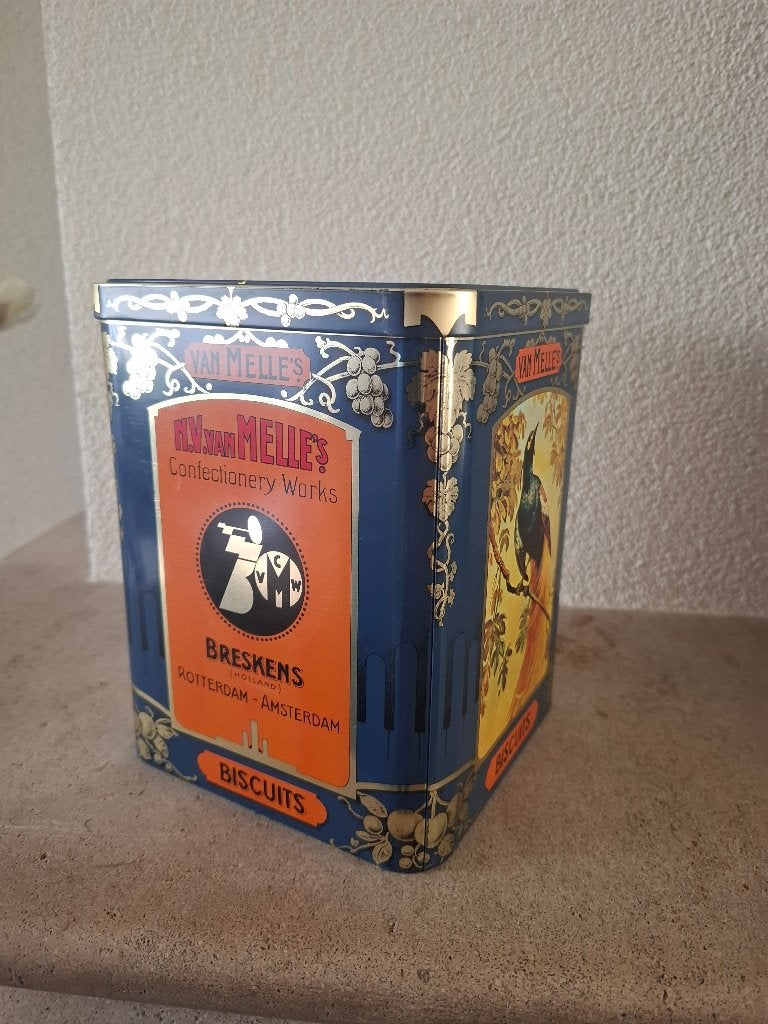 Blik van melle's biscuits, Verzamelen, Blikken, Ophalen of Verzenden, Gebruikt, Overige, Overige merken