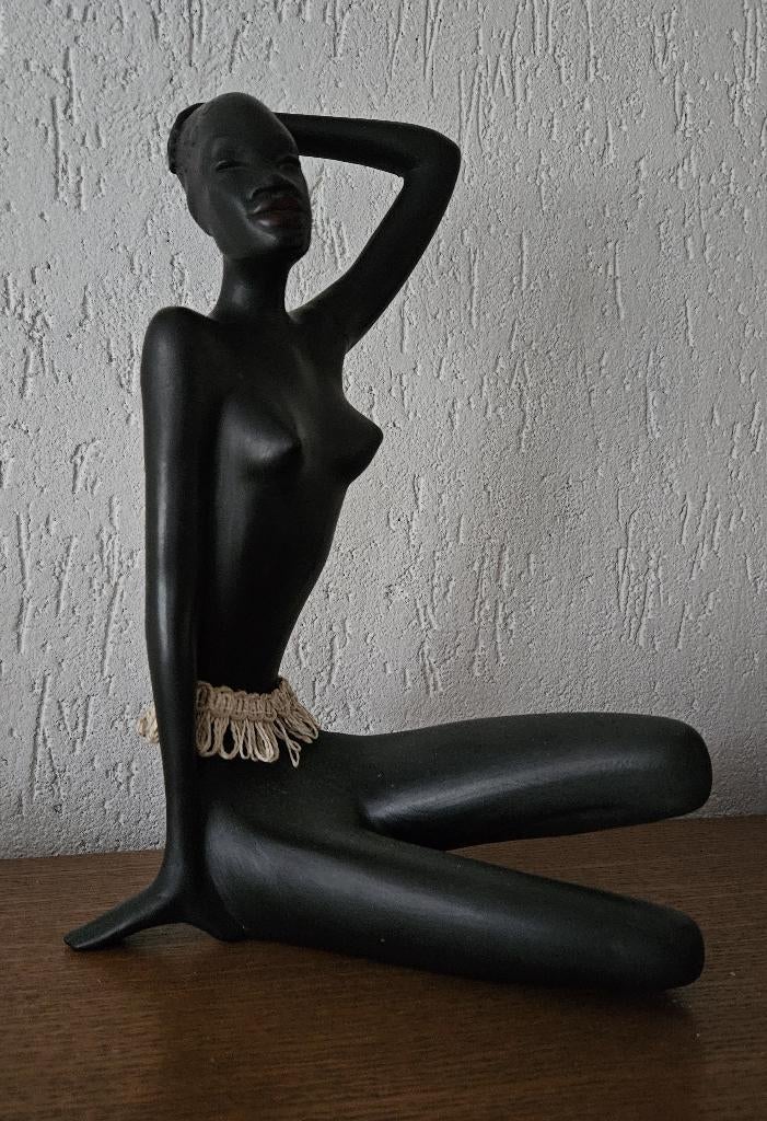 Prachtige naaktfiguur van keramiek uit de jaren '50, Ophalen, Steen of Keramiek, Beeld, Vrouw