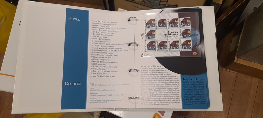 Nederlands popalbum postnl met alle  postzegels, Ophalen of Verzenden, Na 1940, Postfris