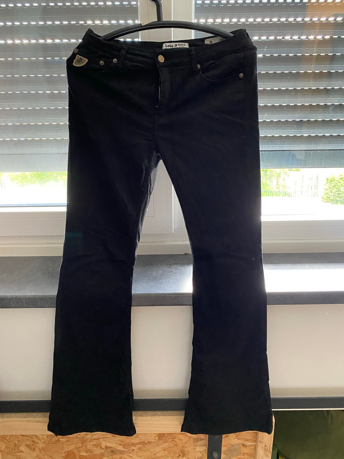 Lois Raval 16 Extra High Rise Flare Jeans Zwart W30 L32, Ophalen of Verzenden, Zo goed als nieuw, Zwart, W30 - W32 (confectie 38/40)