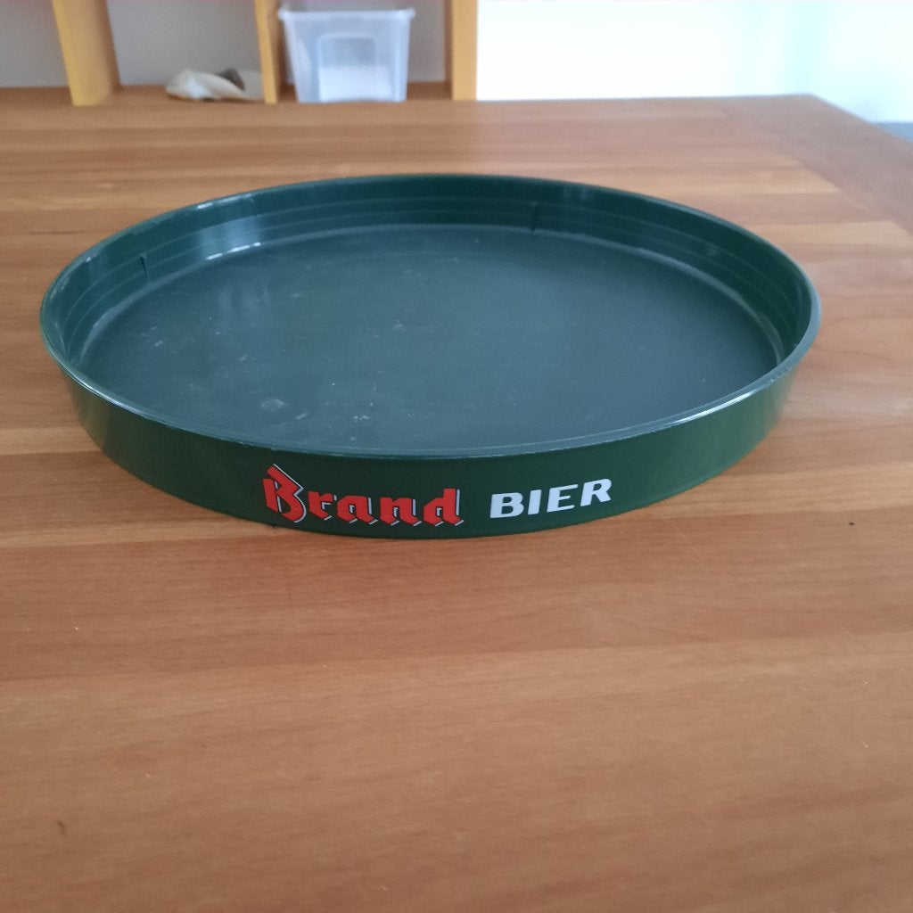 Plastic donkergroen rond dienblad van Brand Bier, Ophalen, Zo goed als nieuw, Overige typen, Brand