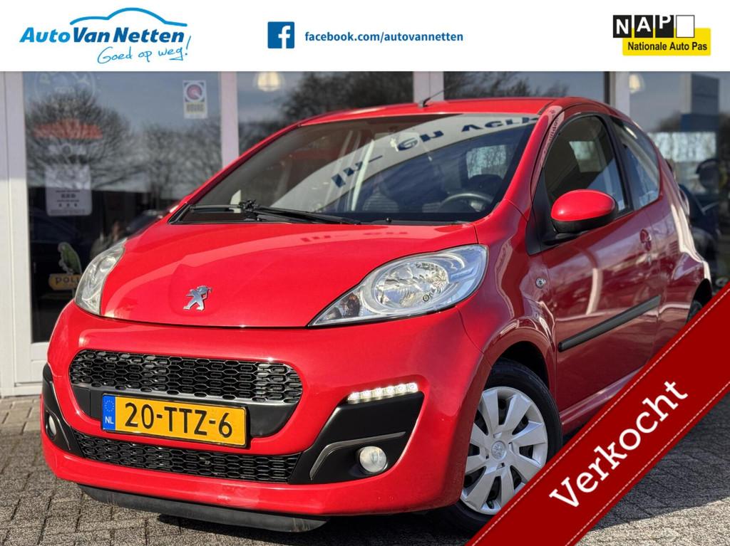 Peugeot 107 1.0 Active AUTOMAAT!, AIRCO, CPV,Elek pakket,, Auto's, Peugeot, Euro 5, Stof, Gebruikt, Zwart