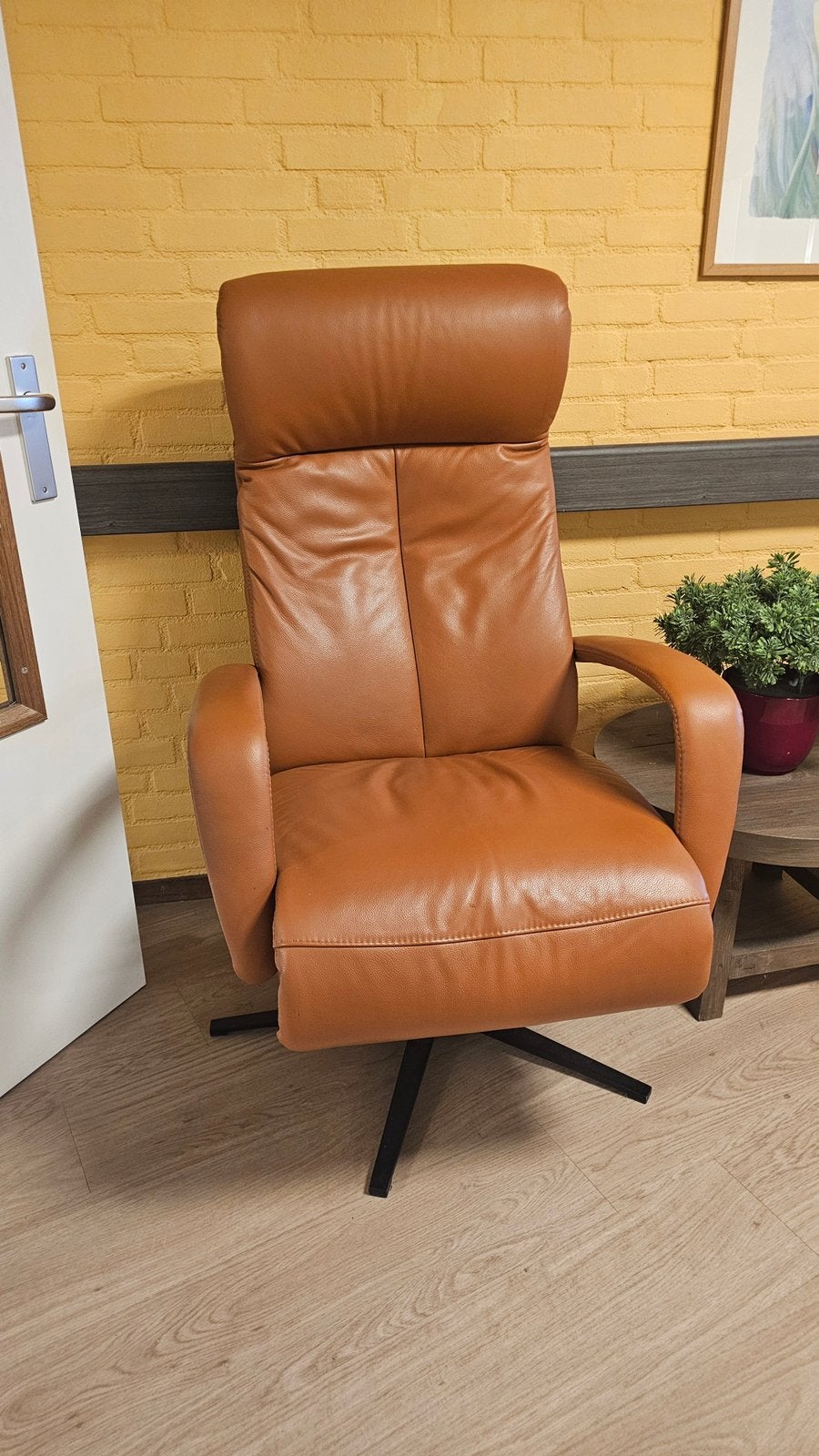 Foto 4 van Leren relaxfauteuil – zo goed als nieuw