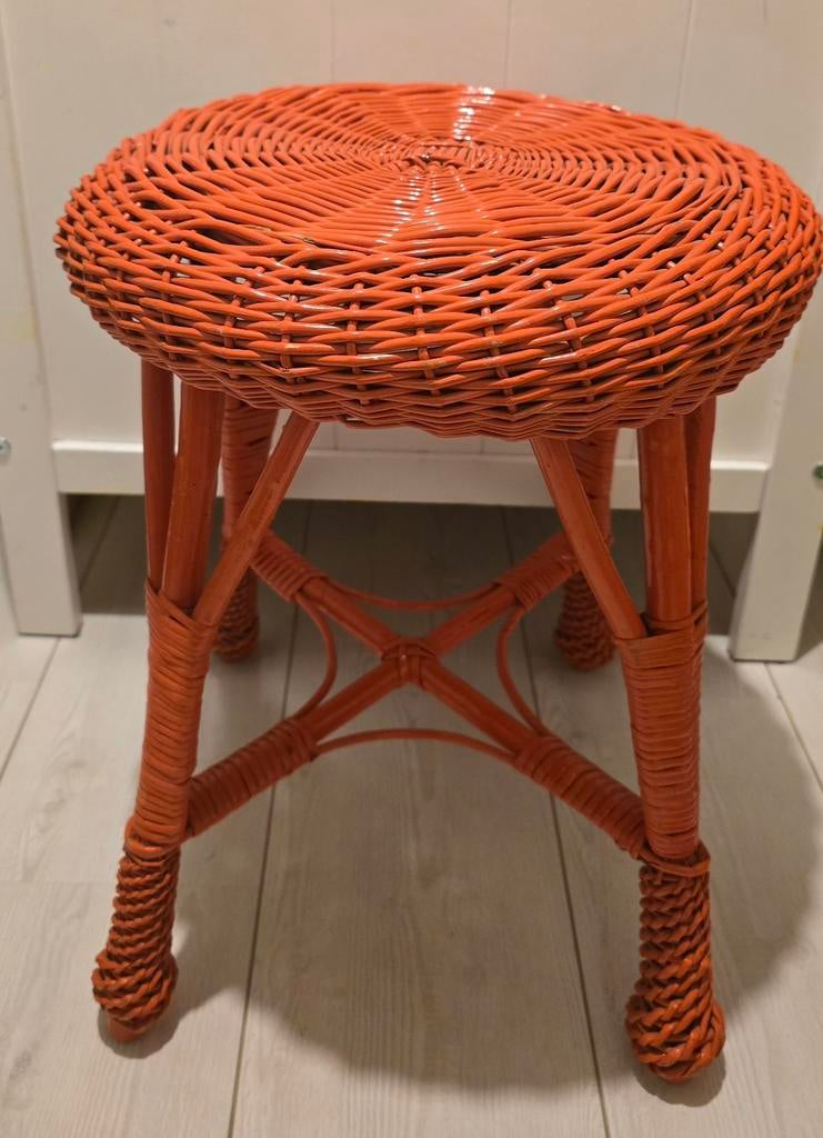 Vintage rood krukje jaren '80, Ophalen of Verzenden, Hout