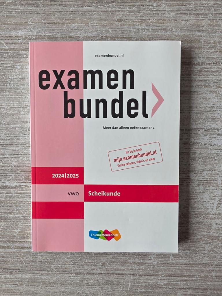 Examenbundel VWO Scheikunde 2024/2025, Ophalen of Verzenden, Beta, Zo goed als nieuw, WO