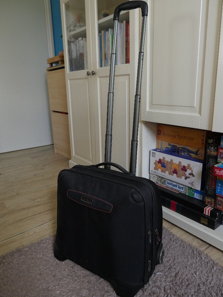 Laptoptas Trolley Rolkoffer Business - Samsonite - Hardcase, Ophalen, Handvat, Gebruikt, Trolleytas