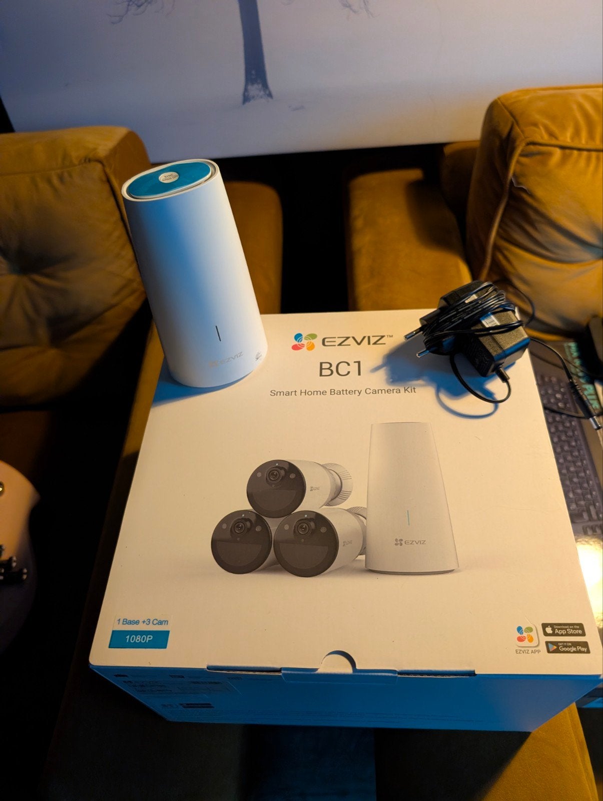 EZVIZ BC1-BC3 3 Camera Base Set - Smart Home Beveiliging, Ophalen of Verzenden, Gebruikt