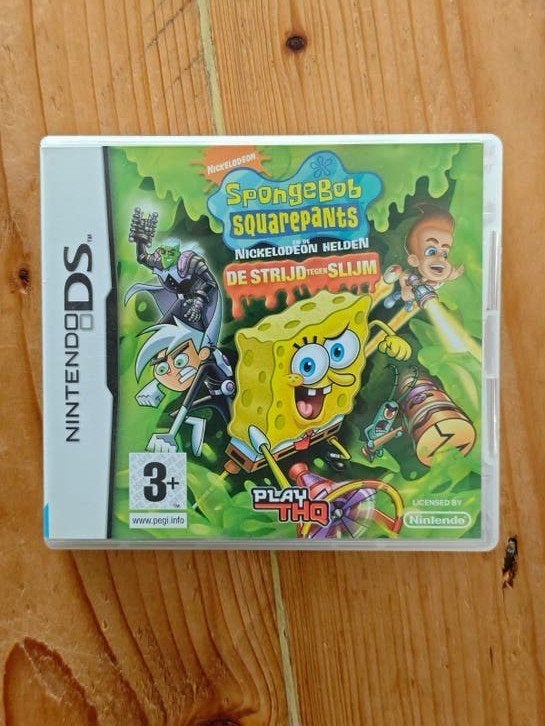 SpongeBob SquarePants: De Strijd tegen Slijm - Nintendo DS, Avontuur en Actie, 1 speler, Ophalen of Verzenden, Zo goed als nieuw
