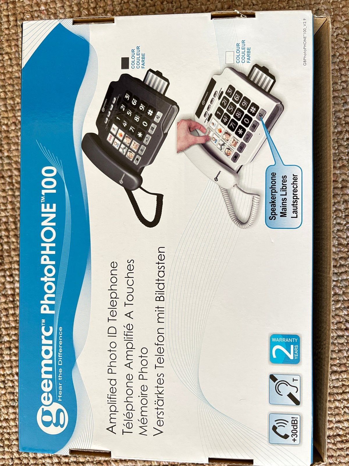 Geemarc vaste telefoon met foto’s, Ophalen of Verzenden, Zo goed als nieuw, 1 handset