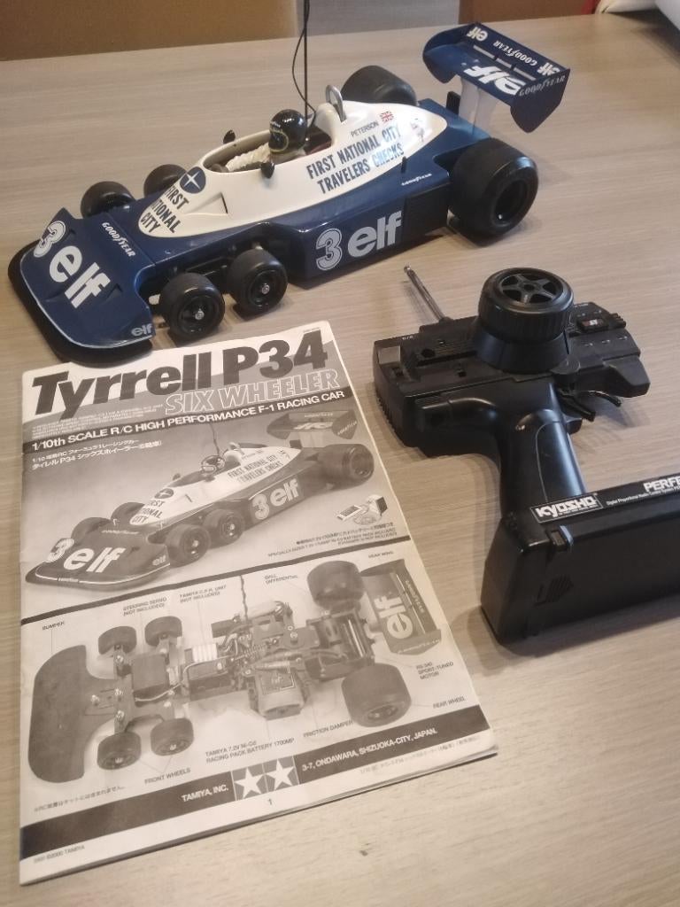 Tamiya tyrrell p34 sixwheeler, Elektro, Ophalen of Verzenden, Zo goed als nieuw, Schaal 1:10