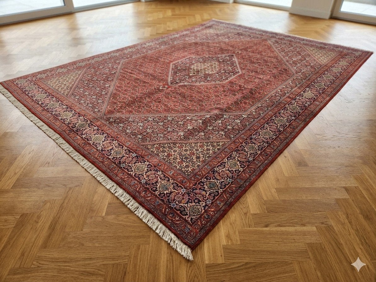 Handgeknoopt perzisch tapijt bidjar 400x300, Info@SlatsAntiek.nl, Perzisch, Vof Slats Antiek, Ophalen of Verzenden