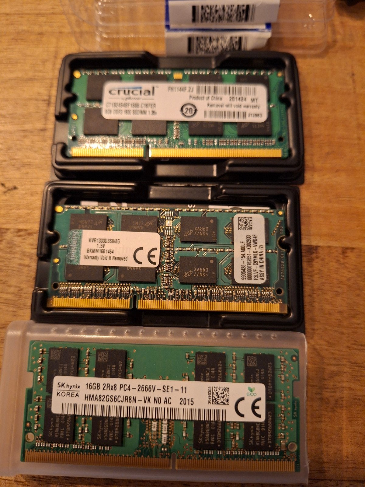 DDR3 RAM Geheugen Modules: 2x 8GB, 1x 16GB (Totaal 32GB), Computers en Software, RAM geheugen, Nieuw, DDR3, Ophalen of Verzenden