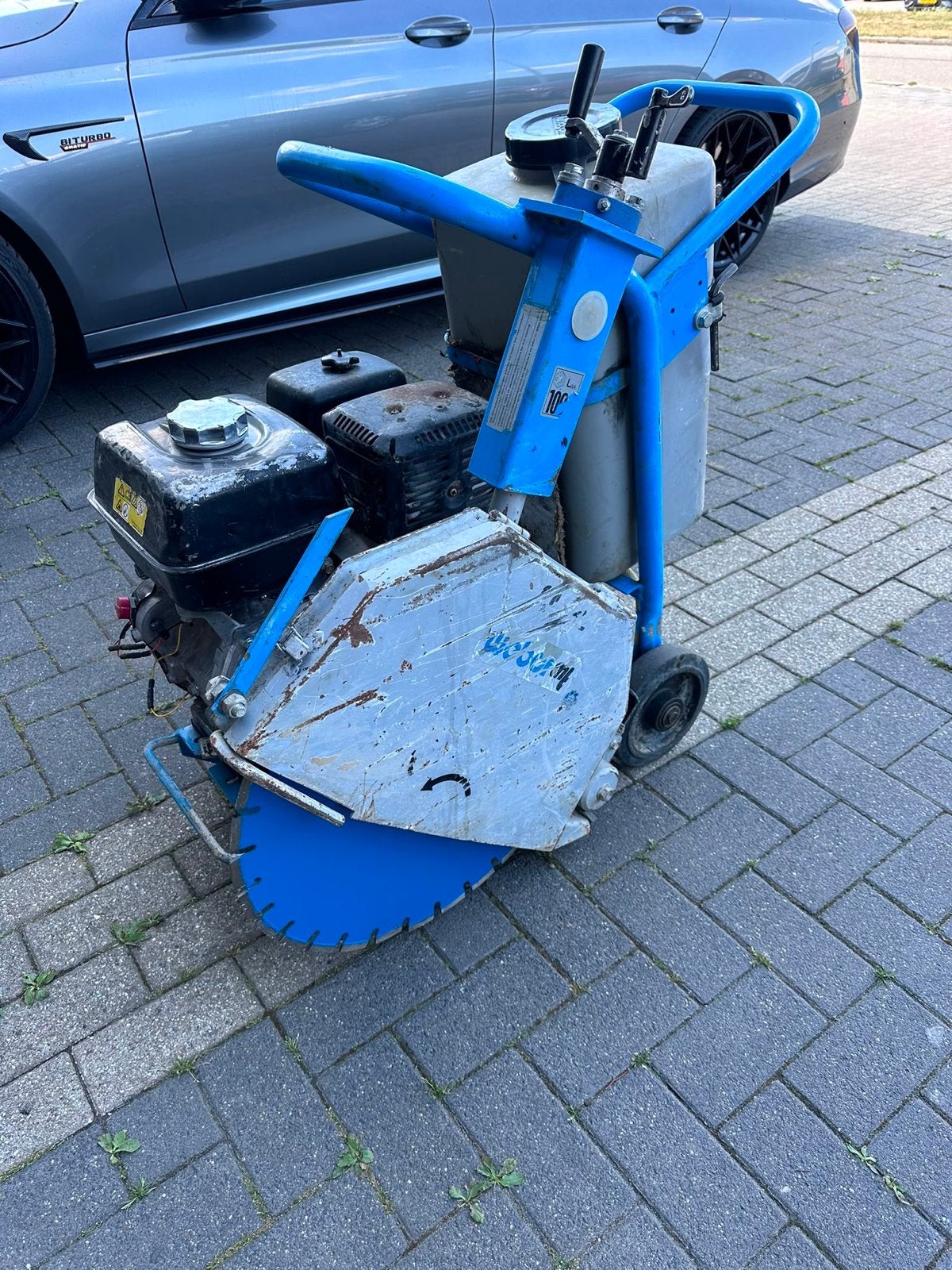 Weber SM 82-3 Vloerzaag Asfaltzaag 500mm, Ophalen, Gebruikt, 70 mm of meer, Overige typen