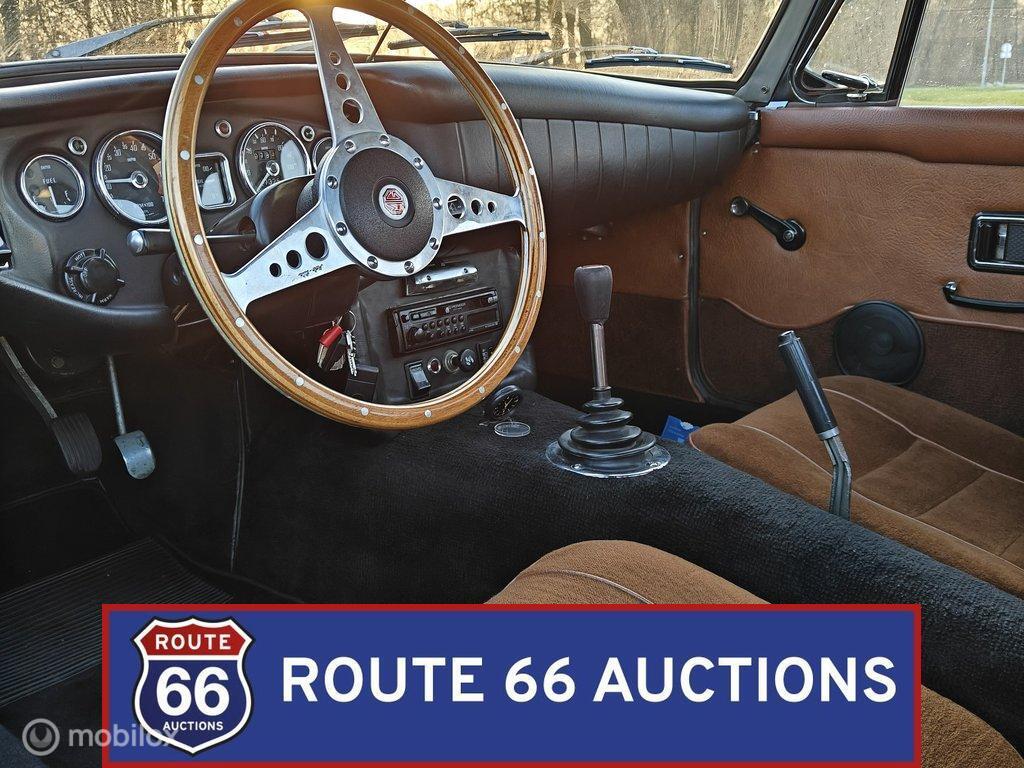 MG MGB Cabriolet | 1970 | Route 66 Auctions, Auto's, Oldtimers, Overige carrosserieën, Zwart, Bedrijf, Handgeschakeld