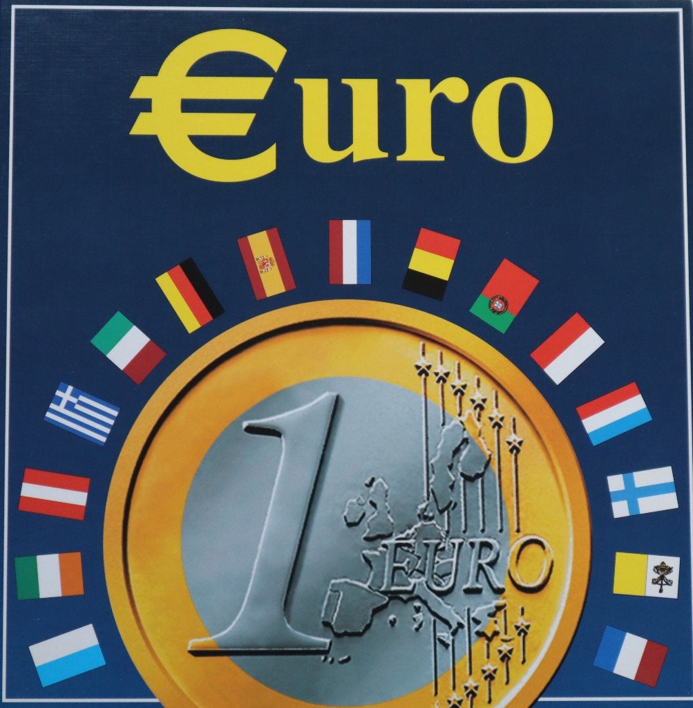 Euromunten map, Postzegels en Munten, Ophalen, Verzamelmap