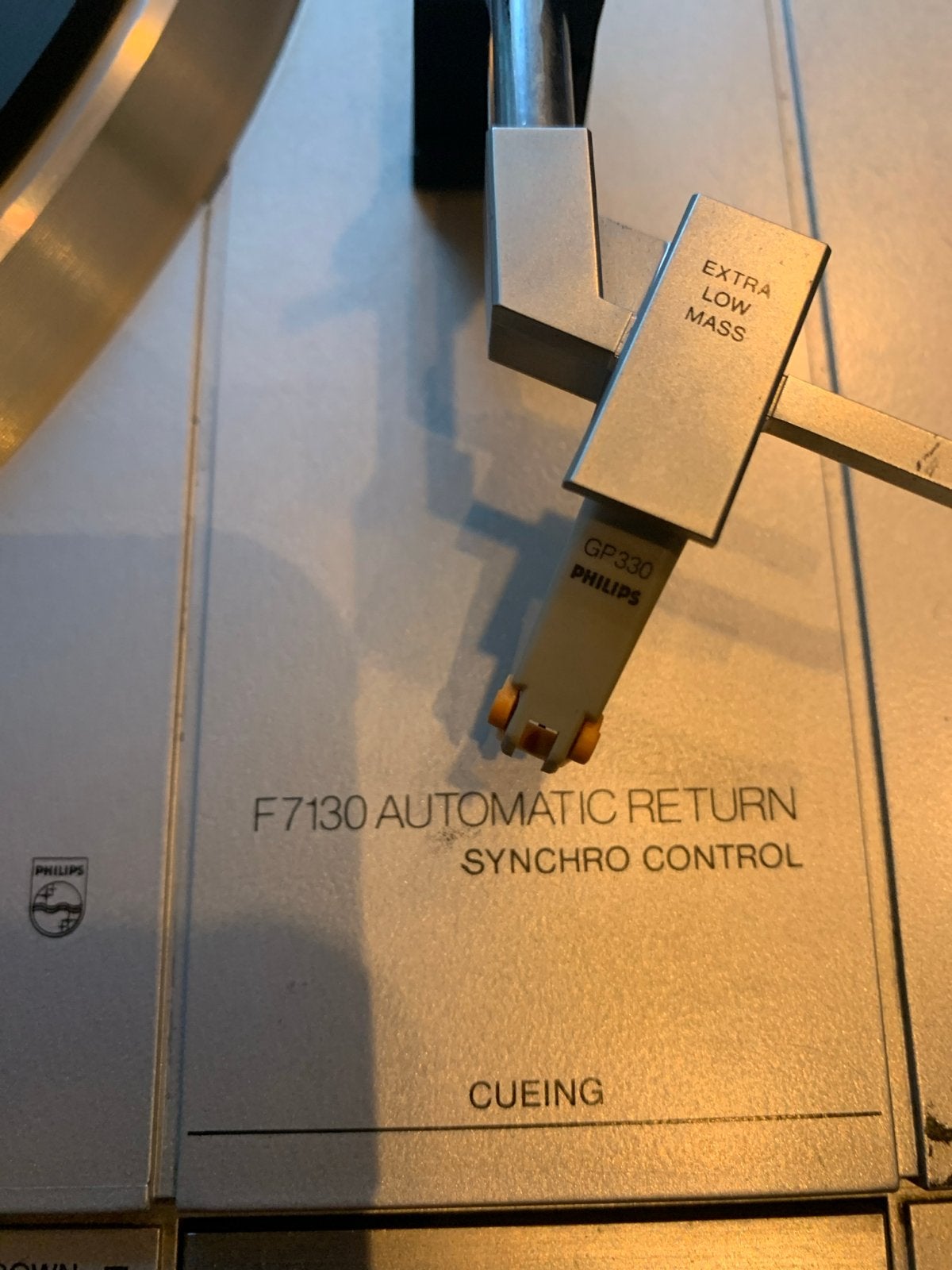 Philips F7130 Automatische Platenspeler met GP330 element, Philips, Gebruikt, Automatisch, Ophalen of Verzenden
